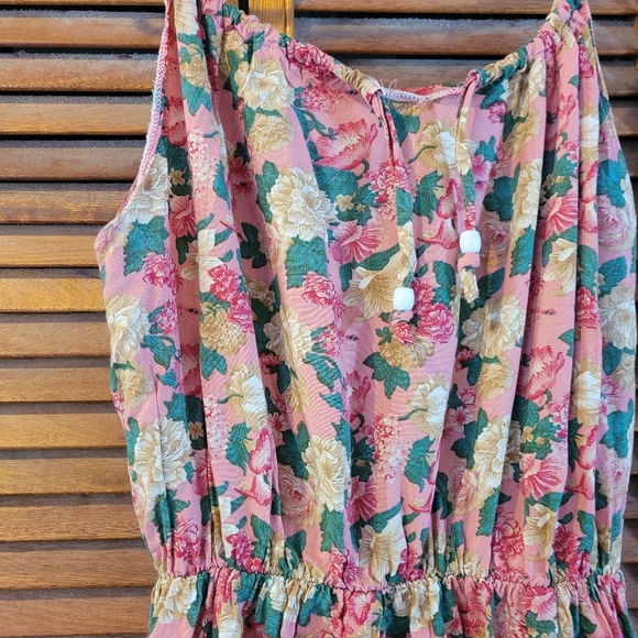 Pink Floral Long Dress - Picture 5 of 5